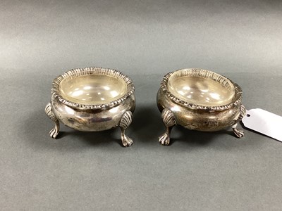 Lot 43 - A Pair of Victorian Hallmarked Silver Salts,...