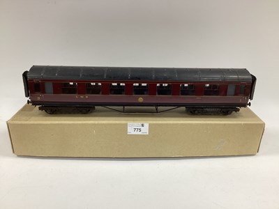 Lot 775 - A Boxed 0 Gauge Exley LMS Composite Coach No....