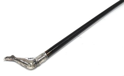 Lot 1280 - An Early XX Century Walking Stick, the white...