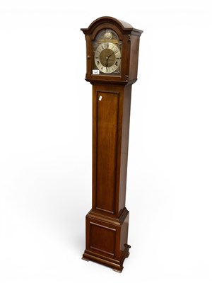 Lot 1475 - Walnut Cased Grandmother Clock circa mid XX...