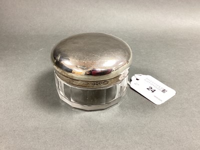 Lot 24 - Asprey; A Hallmarked Silver Lidded Toiletry...