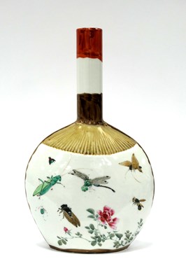 Lot 1100 - An Oriental Early XX Century Porcelain Bottle...