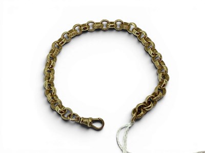 Lot 160 - A 9ct Gold Belcher Link Bracelet, alternate...