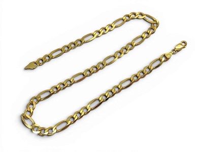 Lot 120 - A Flat Figaro Link Chain, of uniform design,...