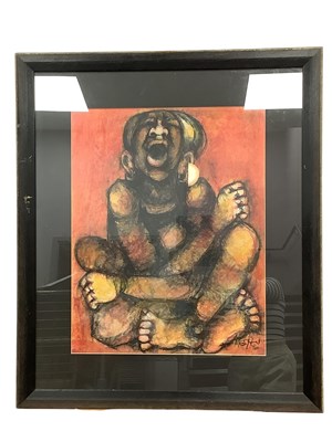 Lot 1161 - Meshu Mokitimi (African b. 1928) *ARR 
Study...