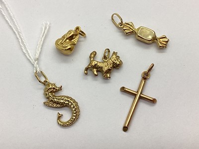 Lot 172 - "375" and Other Novelty Charm Pendants, dog,...