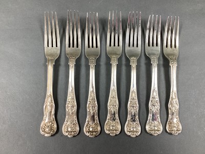 Lot 71 - A Set of Seven Victorian Matched Hallmarked...