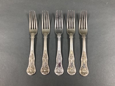 Lot 70 - A Set of Five Victorian Hallmarked Silver...