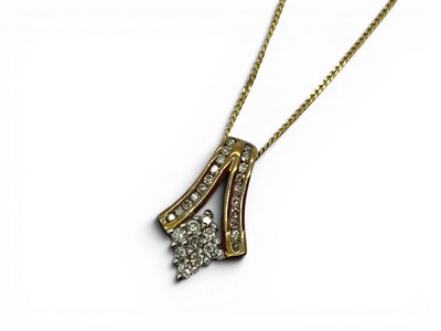 Lot 127 - A Modern Openwork Diamond Set Pendant, the...