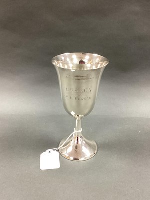 Lot 10 - Cartier Sterling; A Modernist Style Goblet, of...