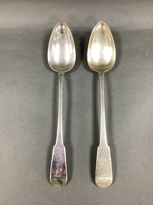 Lot 90 - A Pair of Scottish Hallmarked Silver Fiddle...