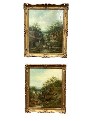 Lot 1176 - Henry Follenfant (1871 - 1920) 
Animals in a...