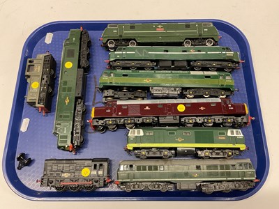 Lot 781 - Nine OO Gauge Diesel Locomotives. Based on...