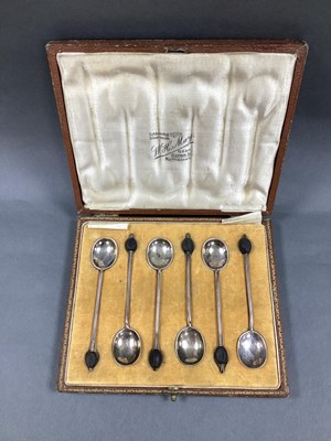 Lot 86 - A Matched Set of Six Hallmarked Silver Coffee...