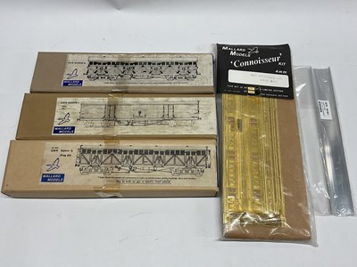 Lot 480 - Four Mallard Models 4mm scale kits for: a GWR...