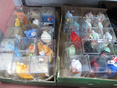 Lot 1029 - Thirty TY Beanie Babies in acrylic display...