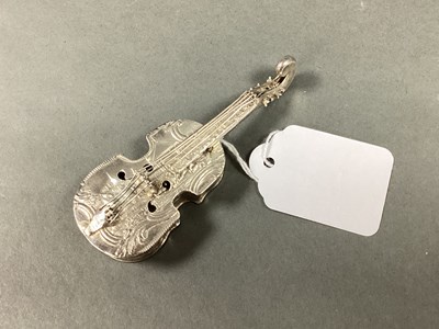 Lot 55 - A Novelty Edwardian Hallmarked Silver Cello...