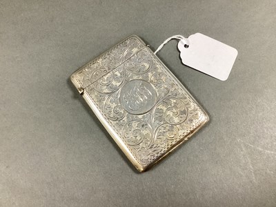 Lot 57 - A Hallmarked Silver Card Case, HWLd,...