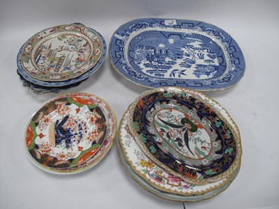 Lot 1207 - XIX Century Plates, including Chinoiserie,...