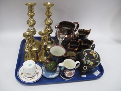 Lot 1217 - Collectables, including two pairs of turned...