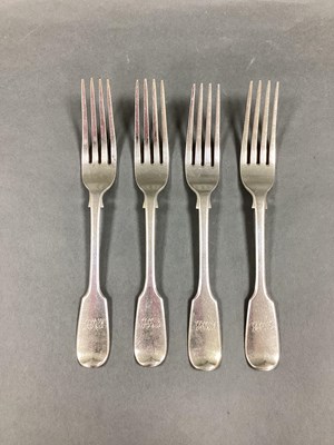 Lot 76 - A Set of Four Georgian Hallmarked Silver...