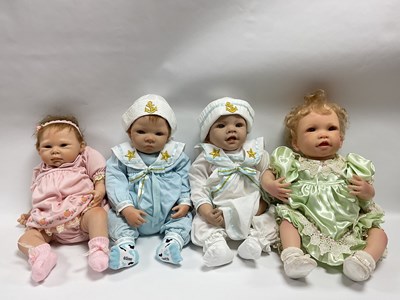 Lot 316 - Three Waltraud Hanl A.D.G Baby Dolls, (two in...