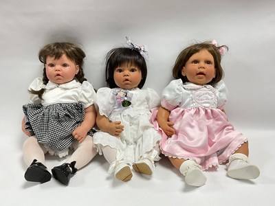 Lot 407 - Three Lee Middleton Original Dolls designed by...