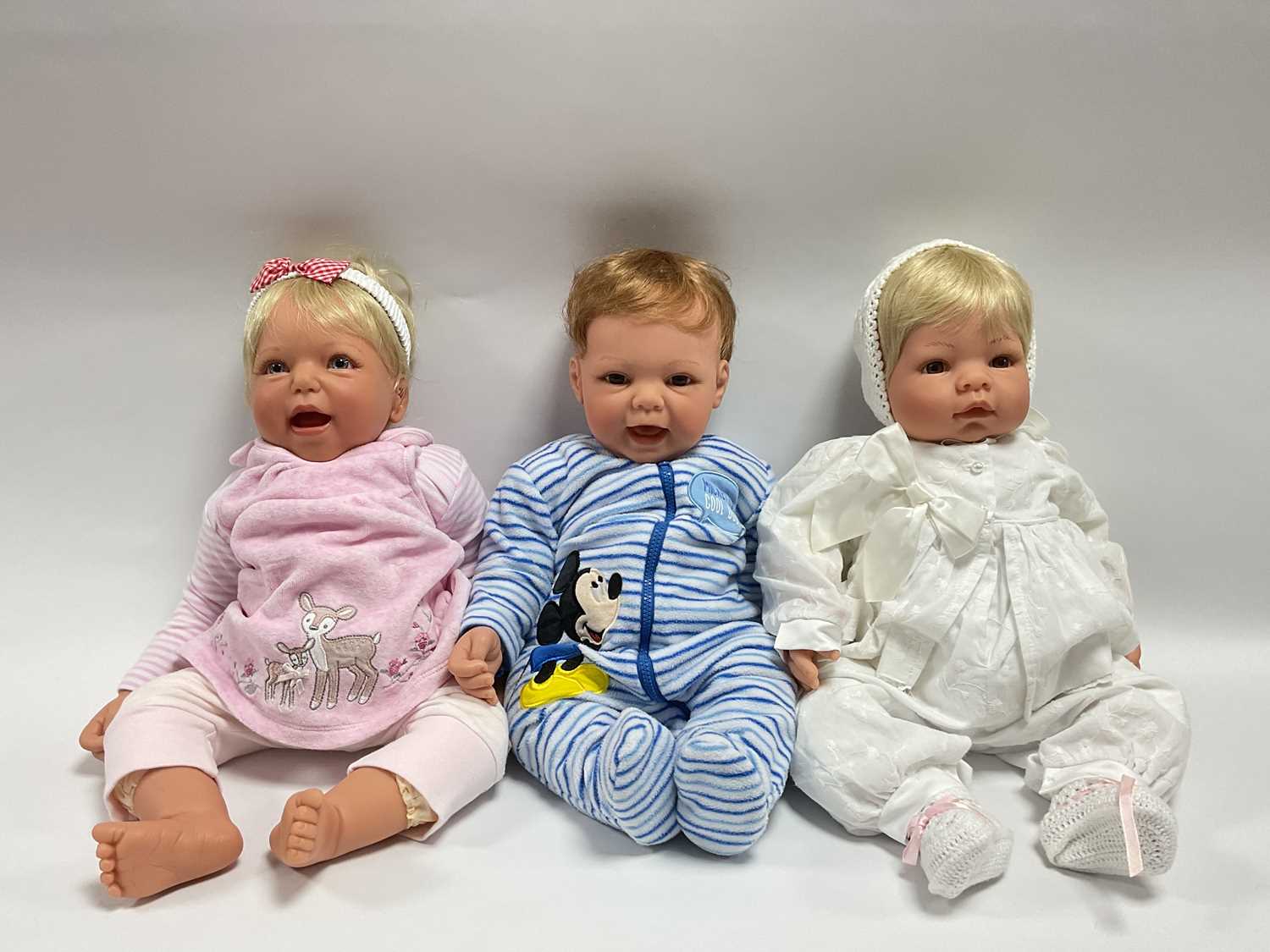 Lot 329 - Three Lee Middleton Original Dolls designed by...