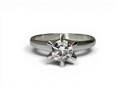 Lot 199 - A Modern Single Stone Diamond Ring, the...