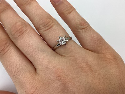 Lot 67 - A Modern Single Stone Diamond Ring, the...