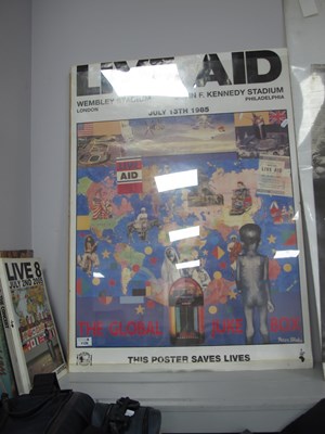 Lot 1126 - Live Aid 1985 Poster by Peter Blake - Wembley...