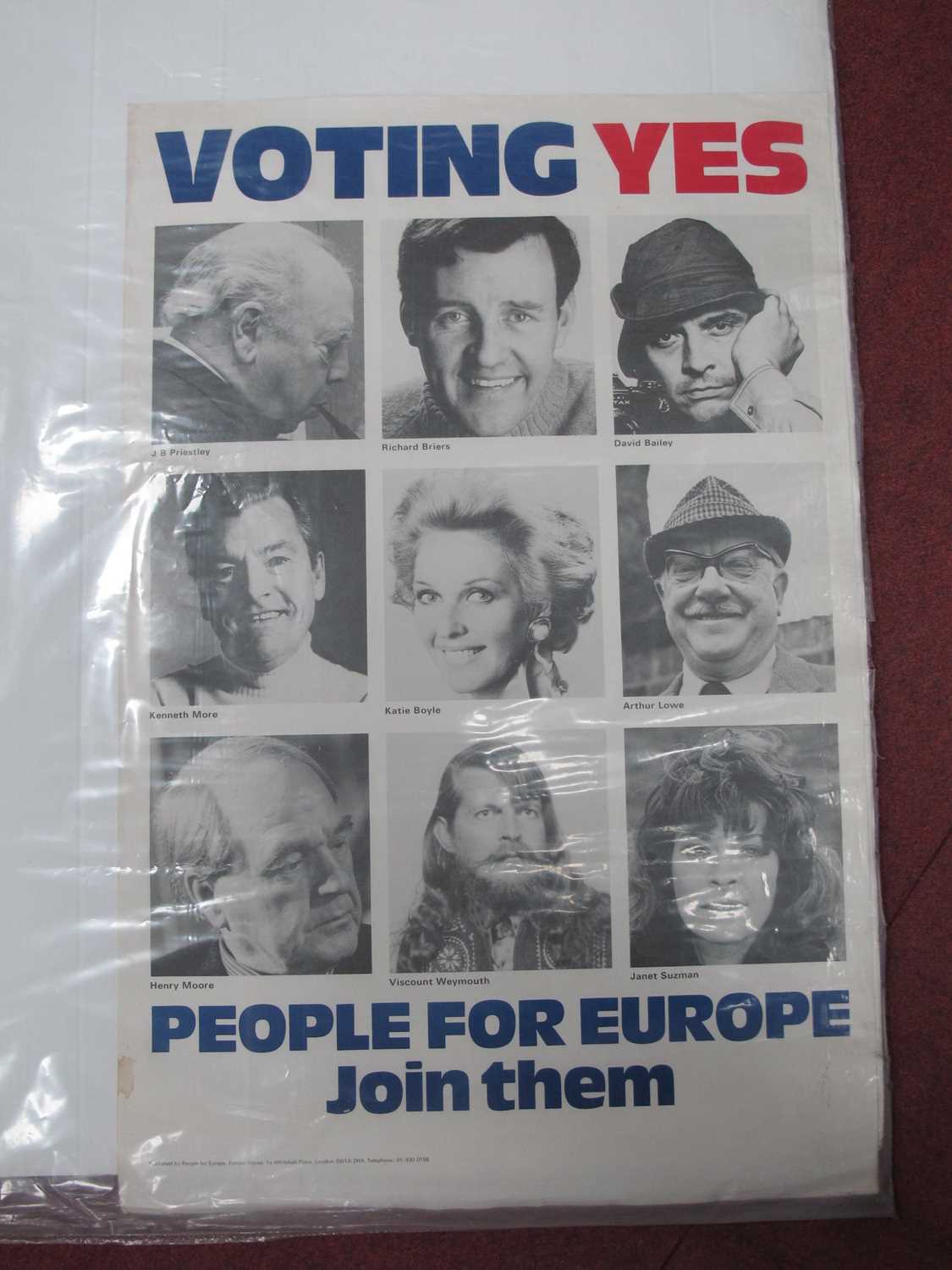 Lot 1002 - Political Poster, Voting Yes, People for...