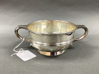 Lot 11 - A Chester Hallmarked Silver Twin Handled Bowl,...