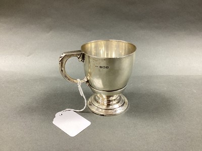 Lot 45 - A Hallmarked Silver Christening Mug, R&D,...