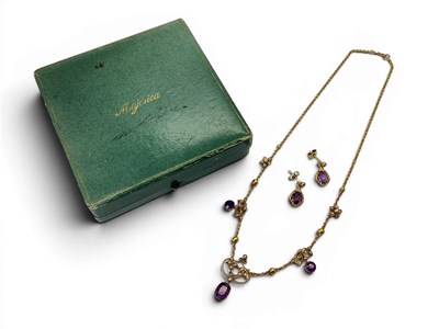 Lot 124 - A Decorative Edwardian Seed Pearl Inset Set...