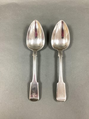 Lot 79 - A Pair of Provincial Hallmarked Silver Fiddle...