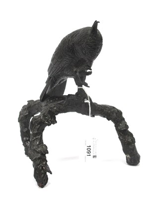 Lot 1091 - An Early XX Century Bronze Model of a Parrot,...