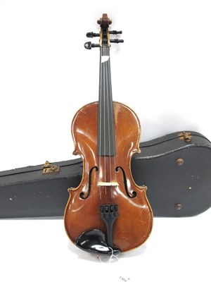 Lot 1304 - A Graslitz Violin with Two Piece Back, and two...