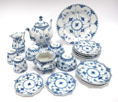 Lot 1044 - A Royal Copenhagen Porcelain Part Tea and...