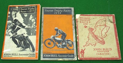 Lot 99 - Motorcycle Racing TT Isle of Man - three...