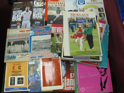 Lot 58 - Various Sports Programmes including golf,...