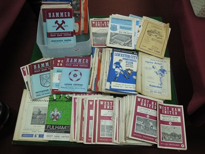 Lot 76 - West Ham United Football Programmes late 1950s...