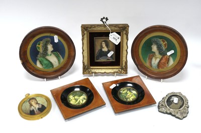 Lot 1215 - Two Early XX Century Miniatures, each...