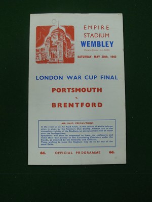Lot 338 - 1942 London War Cup Final, Portsmouth v....
