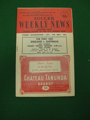Lot 376 - 1951 England Football Tour to Australian...