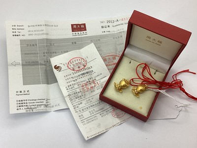 Lot 168 - Chow Tai Fook; Two Modern Chinese 'Bao Bao'...