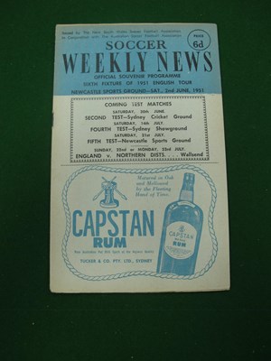 Lot 372 - 1951 England Football Tour to Australia,...