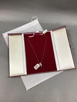 Lot 147 - A Modern Single Stone Diamond Pendant, of...