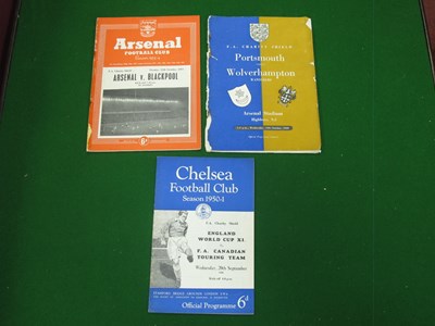 Lot 341 - Charity Shield Programmes 1949 (cover loose)...