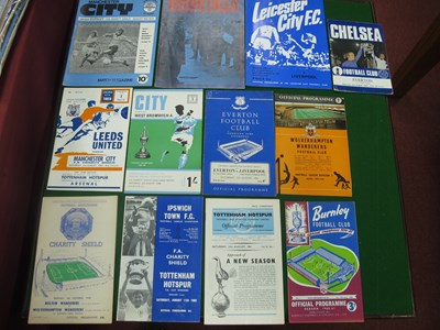Lot 342 - Charity Shield Programmes 1958, 59, 60, 61, 62,...